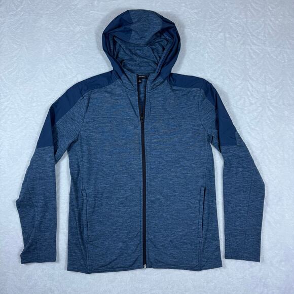 Banana Republic Other - Banana Republic Men's Medium Jacket Full Zip Hood Blue Activewear Outerwear